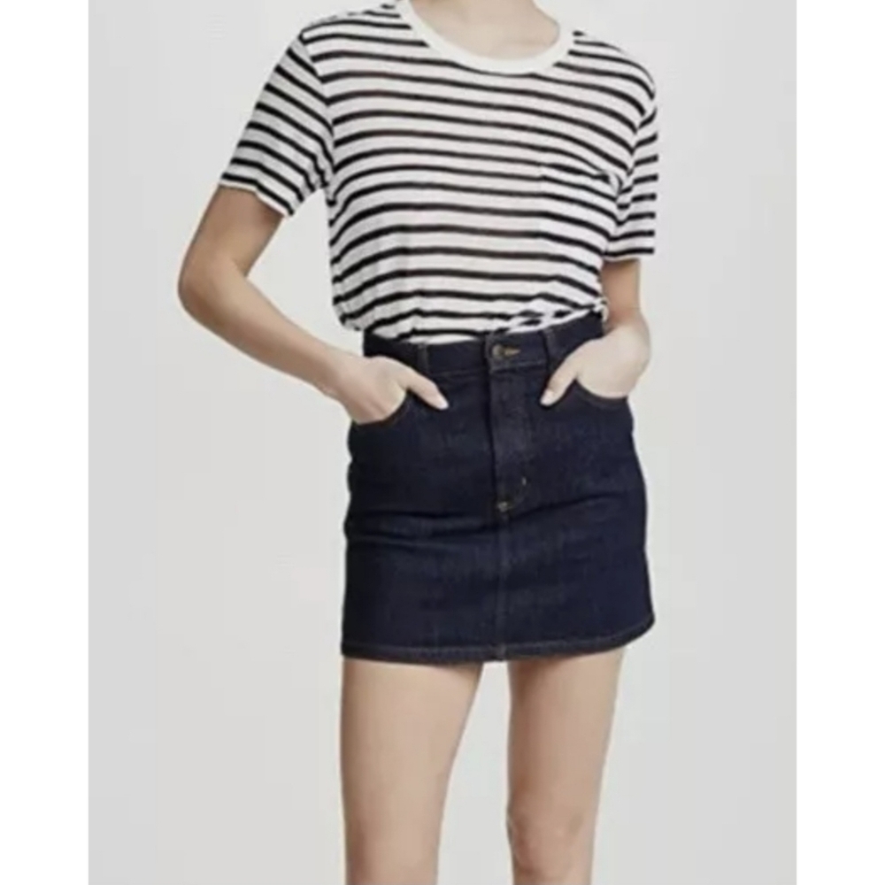 NEW EleVen by Venus William Dark Denim Mini Skirt